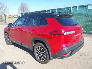 2023 Toyota Corolla Cross Hybrid S with VIN 7MUFBABG6PV008234, listed as a IAAI auction lot 41813661 with 1,127 mi miles and . Bid and sale history available at DreamBid. Image 3.
