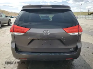 2012 Toyota Sienna LE with VIN 5TDJK3DC8CS047122, listed as a Copart auction lot 52036115 with 76,869 mi miles and Salvage Title. Bid and sale history available at carsss.com. Image 6.