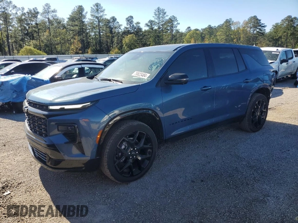 2024 Chevrolet Traverse FWD RS with VIN 1GNERLKS5RJ161132, listed as a Copart auction lot 79823484 with 1,143 mi miles and Salvage Title. Bid and sale history available at carsss.com. Image 1.