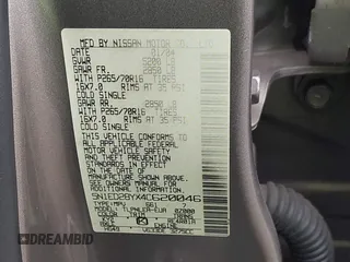 2004 Nissan Xterra XE with VIN 5N1ED28YX4C620046, listed as a IAAI auction lot 42081159 with 173,480 mi miles and . Bid and sale history available at DreamBid. Image 9.