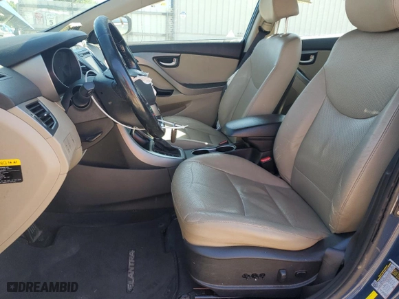 2014 Hyundai Elantra SE with VIN KMHDH4AE0EU145532, listed as a Copart auction lot 52524805 with 180,010 mi miles and Clean Title. Bid and sale history available at carsss.com. Image 7.