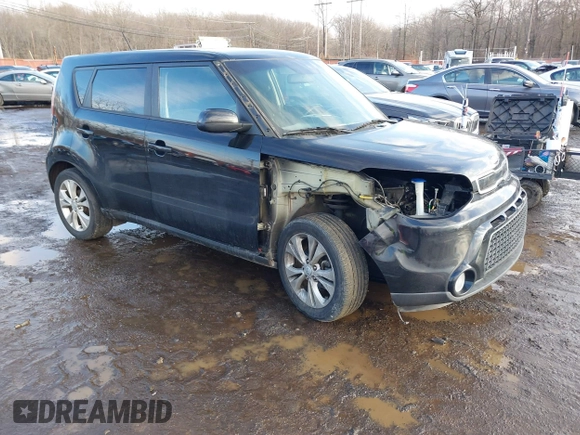 2016 Kia Soul + with VIN KNDJP3A53G7237675, listed as a IAAI auction lot 41501237 with 106,833 mi miles. Bid and sale history available at carsss.com. Image 1.