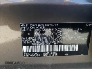 2010 Toyota RAV4 Ltd with VIN JTMDK4DV4AD013224, listed as a Copart auction lot 52075325 with 201,027 mi miles and Salvage Title. Bid and sale history available at carsss.com. Image 13.
