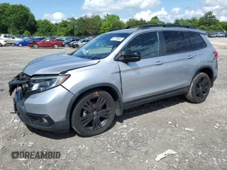 2021 Honda Passport Sport with VIN 5FNYF7H29MB002515, listed as a Copart auction lot 58759645 with 61,602 mi miles and Salvage title. Bid and sale history available at DreamBid. Image 1.