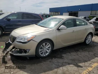 2015 Buick Regal z VIN 2G4GK5EX2F9145921, wystawiony jako Copart lot #56309575 z przebiegiem 105 671 mil mil oraz Czysty tytuł • Clean title. Historia ofert i sprzedaży dostępna na DreamBid. Obrazek 1.