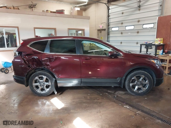 2019 Honda CR-V EX-L with VIN 5J6RW2H81KL024637, listed as a IAAI auction lot 41663832 with 59,374 mi miles. Bid and sale history available at carsss.com. Image 13.