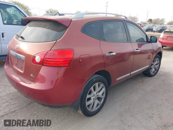2013 Nissan Rogue S with VIN JN8AS5MTXDW000305, listed as a IAAI auction lot 41803380 with 213,485 mi miles and . Bid and sale history available at DreamBid. Image 4.