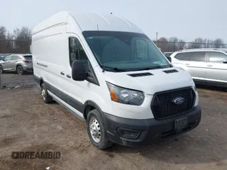 2023 Ford Transit Cargo with VIN 1FTBR3U80PKA70337, listed as a IAAI auction lot 41895248 with 51,430 mi miles and . Bid and sale history available at DreamBid. Image 1.