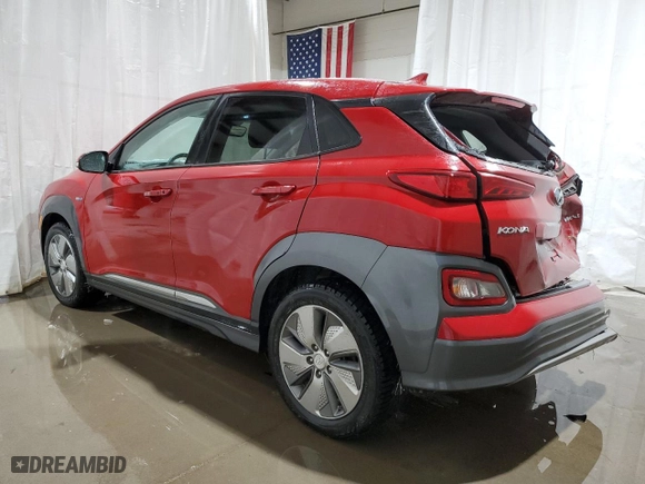 2019 Hyundai Kona Electric Limited with VIN KM8K33AG2KU023610, listed as a Copart auction lot 42966805 with 39,243 mi miles and Salvage Title. Bid and sale history available at carsss.com. Image 2.