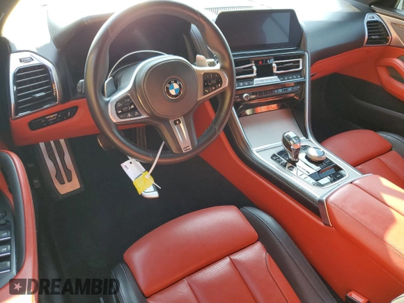 2019 BMW 8 Series M850i xDrive with VIN WBAFY4C50KBX39519, listed as a Copart auction lot 67675394 with 37,900 mi miles and Salvage title. Bid and sale history available at DreamBid. Image 8.