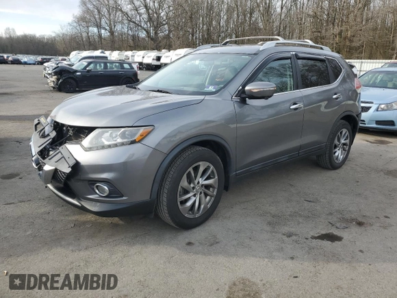 2015 Nissan Rogue SL with VIN 5N1AT2MV3FC914694, listed as a Copart auction lot 50676605 with 131,466 mi miles and Salvage Title. Bid and sale history available at carsss.com. Image 1.