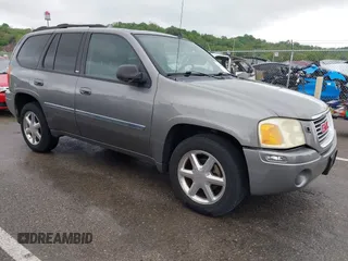 2008 GMC Envoy SLE2 with VIN 1GKDT13S482244279, listed as a IAAI auction lot 42144735 with 221,682 mi miles. Bid and sale history available at carsss.com. Image 1.