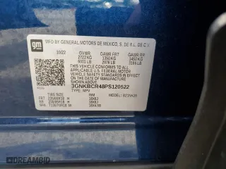 2023 Chevrolet Blazer LT with VIN 3GNKBCR48PS120522, listed as a Copart auction lot 72776514 with 7,377 mi miles and Salvage Title. Bid and sale history available at carsss.com. Image 13.