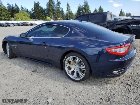 2012 Maserati GranTurismo S with VIN ZAM45KLAXC0063982, listed as a Copart auction lot 58490074 with 25,194 mi miles and Salvage Title. Bid and sale history available at carsss.com. Image 2.