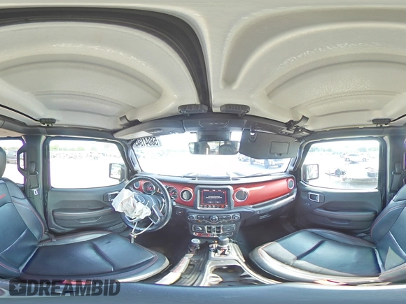 2020 Jeep Gladiator Rubicon with VIN 1C6JJTBG2LL166964, listed as a Copart auction lot 58041945 with 62,716 mi miles and Salvage title. Bid and sale history available at DreamBid. Image 14.