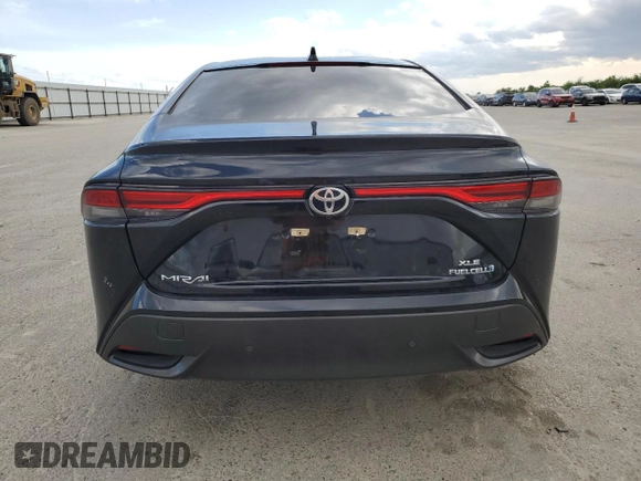 2023 Toyota Mirai XLE with VIN JTDAAAAA2PA007700, listed as a Copart auction lot 50398925 with 21,344 mi miles and Salvage Title. Bid and sale history available at carsss.com. Image 6.