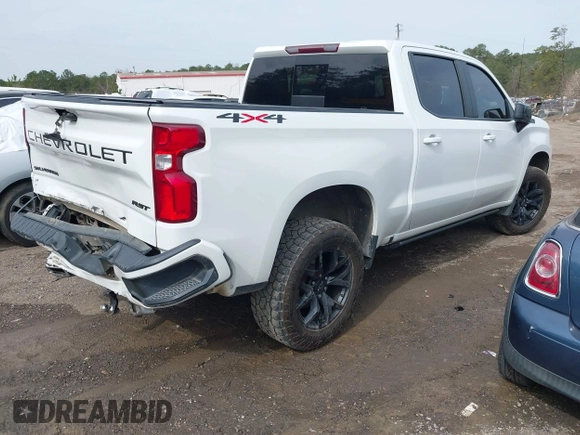 2021 Chevrolet Silverado 1500 RST with VIN 1GCUYEEDXMZ115466, listed as a IAAI auction lot 41751297 with 142,522 mi miles. Bid and sale history available at carsss.com. Image 4.