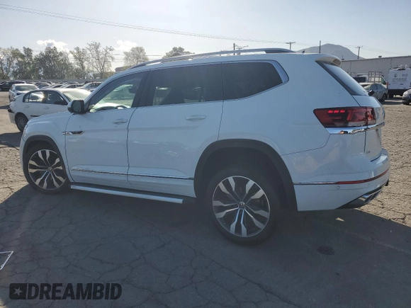 2022 Volkswagen Atlas SEL Premium R-Line with VIN 1V2FR2CA6NC505805, listed as a Copart auction lot 51704675 with 28,527 mi miles and Salvage title. Bid and sale history available at DreamBid. Image 2.