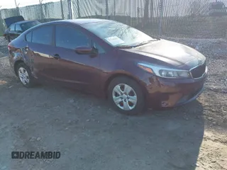 2017 Kia Forte LX with VIN 3KPFK4A77HE056947, listed as a IAAI auction lot 41768427 with 50,315 mi miles. Bid and sale history available at carsss.com. Image 1.