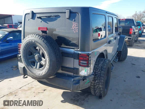 2017 Jeep Wrangler Unlimited Sport with VIN 1C4BJWDG1HL709191, listed as a IAAI auction lot 41360554 with 64,527 mi miles. Bid and sale history available at carsss.com. Image 4.