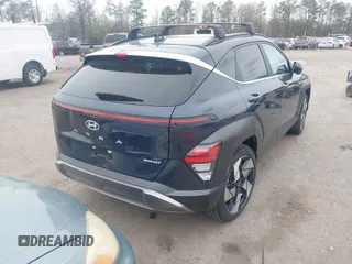 2024 Hyundai Kona Limited with VIN KM8HECA32RU172367, listed as a IAAI auction lot 41951008 with 7,306 mi miles and . Bid and sale history available at carsss.com. Image 4.