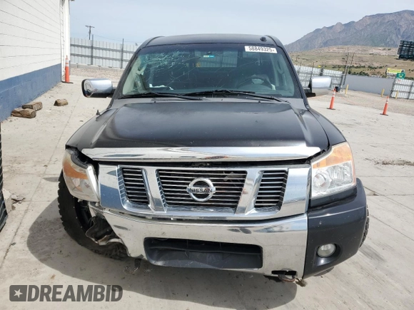 2009 Nissan Titan LE with VIN 1N6BA07C59N314908, listed as a Copart auction lot 58849325 with Not provided miles and Salvage title. Bid and sale history available at DreamBid. Image 5.