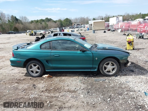 1996 Ford Mustang with VIN 1FALP4041TF145381, listed as a IAAI auction lot 41754114 with 185,072 mi miles. Bid and sale history available at carsss.com. Image 14.