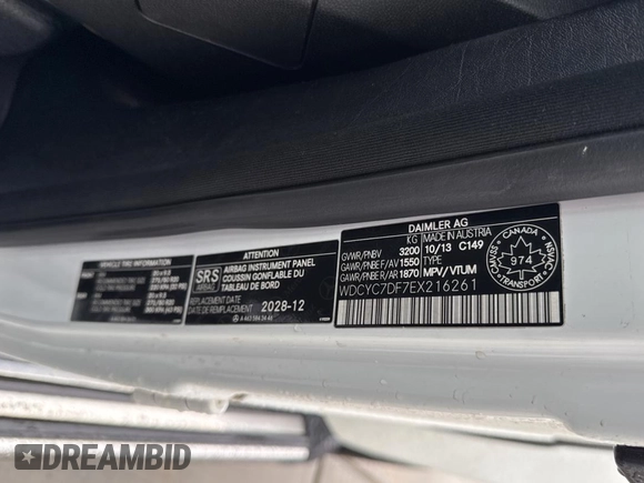 2014 Mercedes-Benz G-Class G 63 AMG with VIN WDCYC7DF7EX216261, listed as a Copart auction lot 54268185 with 116,136 mi miles and Clean Title. Bid and sale history available at carsss.com. Image 10.