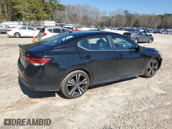 2022 Nissan Sentra SR with VIN 3N1AB8DV9NY319397, listed as a Copart auction lot 46607735 with 17,472 mi miles and Salvage Title. Bid and sale history available at carsss.com. Image 3.