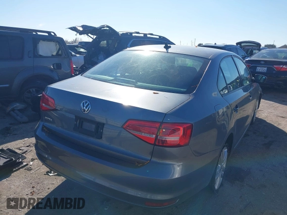 2015 Volkswagen Jetta S with VIN 3VW1K7AJ3FM230617, listed as a IAAI auction lot 41414621 with 91,888 mi miles and . Bid and sale history available at DreamBid. Image 4.