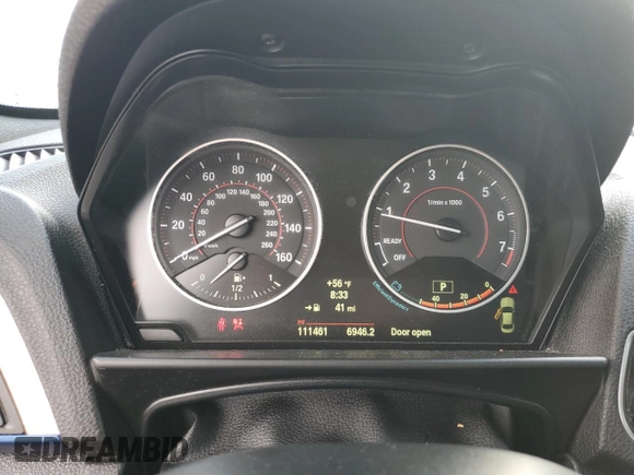 2014 BMW 2 Series M235i with VIN WBA1J7C55EVW84665, listed as a Copart auction lot 44257115 with 111,461 mi miles and Salvage title. Bid and sale history available at DreamBid. Image 9.