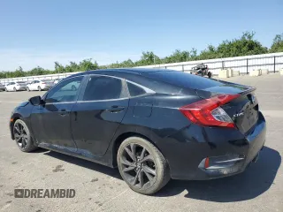 2019 Honda Civic Sport with VIN 19XFC2F88KE209376, listed as a Copart auction lot 58844515 with 82,057 mi miles and Clean title. Bid and sale history available at DreamBid. Image 2.