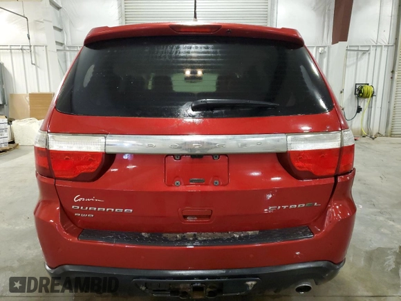 2011 Dodge Durango Citadel with VIN 1D4RE5GGXBC599342, listed as a Copart auction lot 45366975 with 191,455 mi miles and Salvage Title. Bid and sale history available at carsss.com. Image 6.