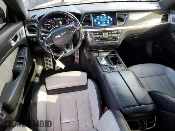 2018 Genesis G80 Sport z VIN KMHGN4JB3JU243749, wystawiony jako Copart lot #49339915 z przebiegiem 80 735 mil mil oraz Szkoda całkowita • Salvage title. Historia ofert i sprzedaży dostępna na DreamBid. Obrazek 8.