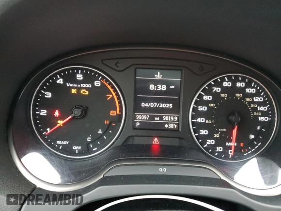 2016 Audi A3 2.0T Premium Plus with VIN WAUJ8GFF0G1058936, listed as a Copart auction lot 51531985 with 99,097 mi miles and Salvage Title. Bid and sale history available at carsss.com. Image 9.