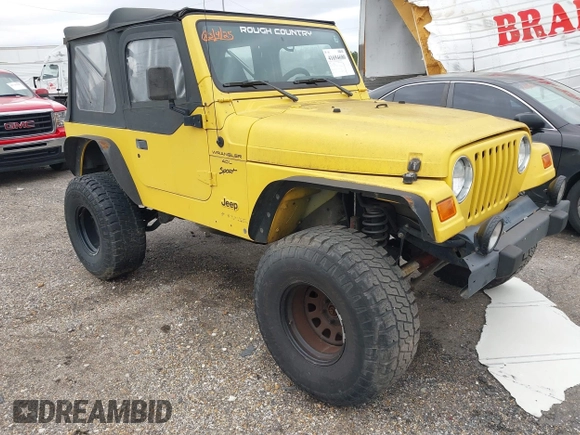 2000 Jeep Wrangler Sport with VIN 1J4FA49S0YP781831, listed as a IAAI auction lot 41694680 with 250,108 mi miles and . Bid and sale history available at DreamBid. Image 1.