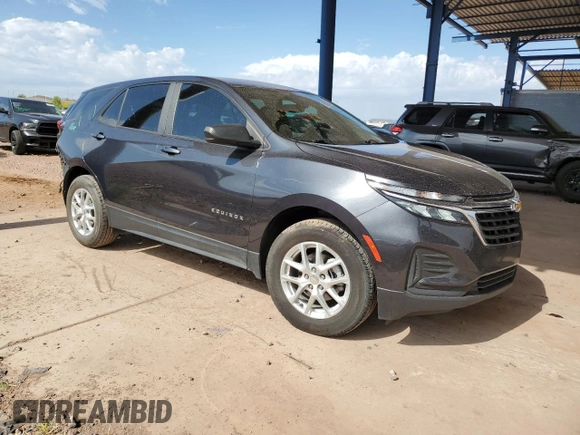 2022 Chevrolet Equinox LS with VIN 2GNAX5EV2N6105162, listed as a Copart auction lot 55537515 with 66,294 mi miles and Salvage title. Bid and sale history available at DreamBid. Image 4.