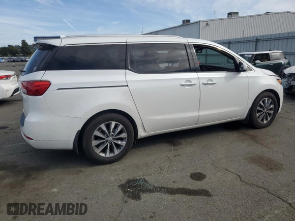 2016 Kia Sedona SX with VIN KNDMC5C16G6185902, listed as a Copart auction lot 53005185 with 102,985 mi miles and Clean Title. Bid and sale history available at carsss.com. Image 3.
