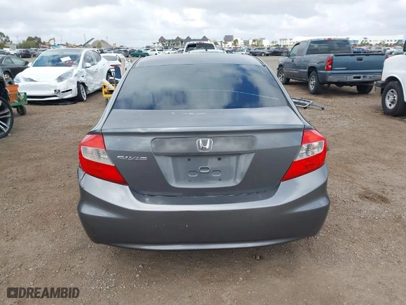 2012 Honda Civic Sdn LX with VIN 19XFB2F56CE376359, listed as a IAAI auction lot 41549725 with 1 mi miles. Bid and sale history available at carsss.com. Image 15.