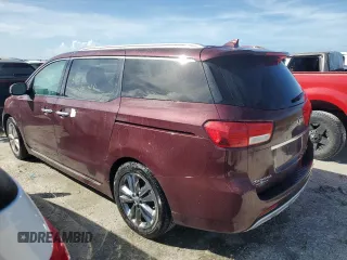 2018 Kia Sedona SX-L with VIN KNDME5C10J6378693, listed as a Copart auction lot 75202054 with 0 mi miles and Non Repairable. Bid and sale history available at carsss.com. Image 2.