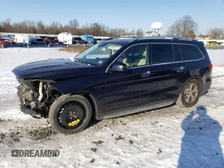 2017 Mercedes-Benz GLS with VIN 4JGDF6EE1HA827191, listed as a Copart auction lot 42409275 with 125,306 mi miles and Salvage Title. Bid and sale history available at carsss.com. Image 1.