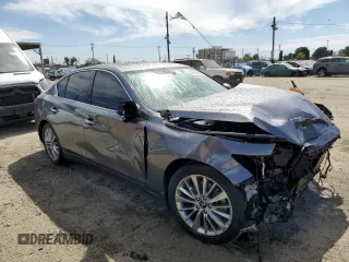 2021 Infiniti Q50 Luxe z VIN JN1EV7BP3MM706570, wystawiony jako Copart lot #52813045 z przebiegiem 13 354 mil mil oraz Szkoda całkowita • Salvage title. Historia ofert i sprzedaży dostępna na DreamBid. Obrazek 4.
