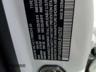 2024 Porsche Macan with VIN WP1AA2A55RLB16232, listed as a Copart auction lot 85819494 with Not provided miles and Salvage title. Bid and sale history available at DreamBid. Image 13.