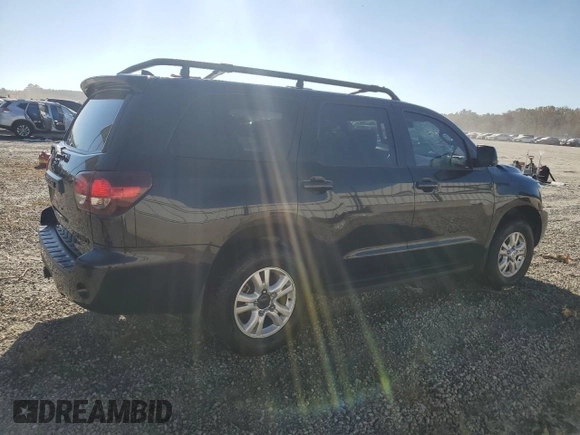2020 Toyota Sequoia SR5 with VIN 5TDBY5G16LS177599, listed as a Copart auction lot 76245044 with 106,090 mi miles and Salvage Title. Bid and sale history available at carsss.com. Image 3.