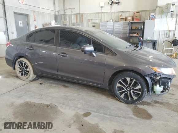 2014 Honda Civic Sedan EX with VIN 19XFB2F89EE047734, listed as a Copart auction lot 52445725 with 96,822 mi miles and Salvage Title. Bid and sale history available at carsss.com. Image 4.