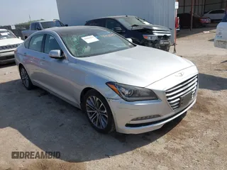 2016 Hyundai Genesis 3.8L z VIN KMHGN4JE4GU129990, wystawiony jako IAAI lot #42065632 z przebiegiem 112 109 mil mil oraz . Historia ofert i sprzedaży dostępna na DreamBid. Obrazek 1.