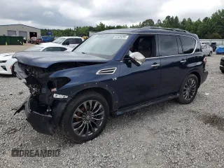 2020 Nissan Armada Platinum with VIN JN8AY2NF3L9361085, listed as a Copart auction lot 61425295 with Not provided miles and Salvage title. Bid and sale history available at DreamBid. Image 1.