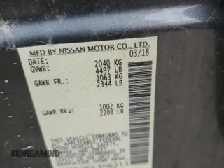 2018 Nissan LEAF SL with VIN 1N4AZ1CP6JC306313, listed as a Copart auction lot 48674234 with 37,808 mi miles and Salvage Title. Bid and sale history available at DreamBid. Image 12.