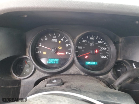 2007 Chevrolet Silverado 1500 LTZ with VIN 1GCEK19097E599521, listed as a Copart auction lot 85982734 with 261,383 mi miles and Salvage Title. Bid and sale history available at carsss.com. Image 9.