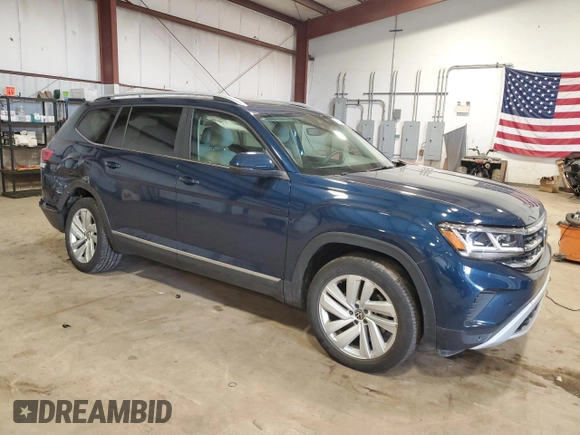 2021 Volkswagen Atlas SEL with VIN 1V2BP2CAXMC588304, listed as a Copart auction lot 53980394 with 41,743 mi miles and . Bid and sale history available at DreamBid. Image 4.